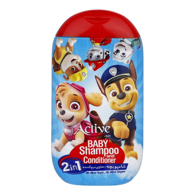 شامپو بچه و نرم کننده اکتیو مدل 2in1  - وزن 280 گرم