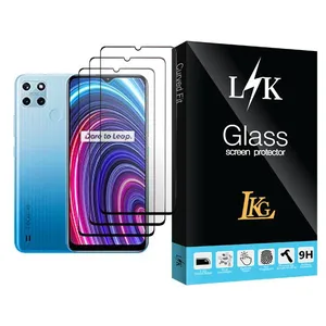 LKG LK Glass MIX003 Screen Protector For Realme C25Y Pack Of 3
