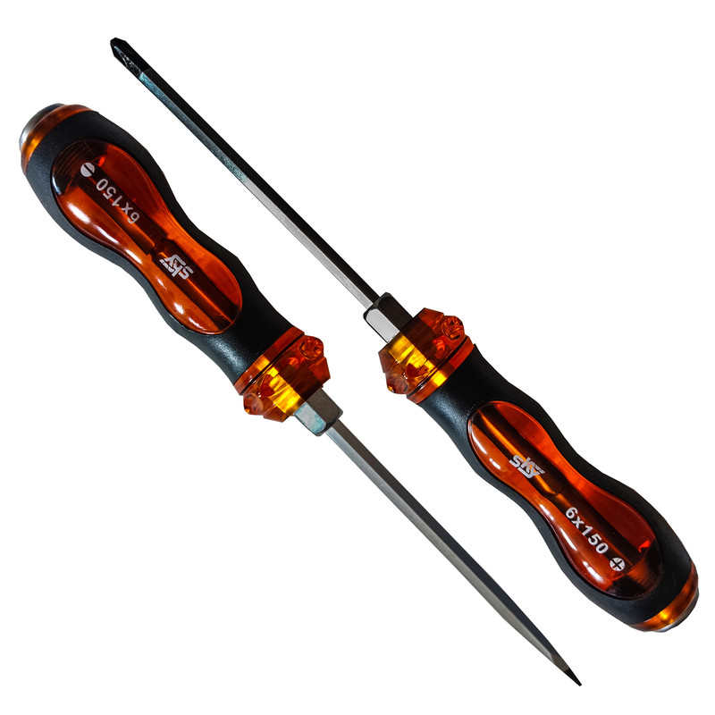 پیچ گوشتی ضربه خور اسکای مدل SRF - 10 مجموعه 2 عددی
