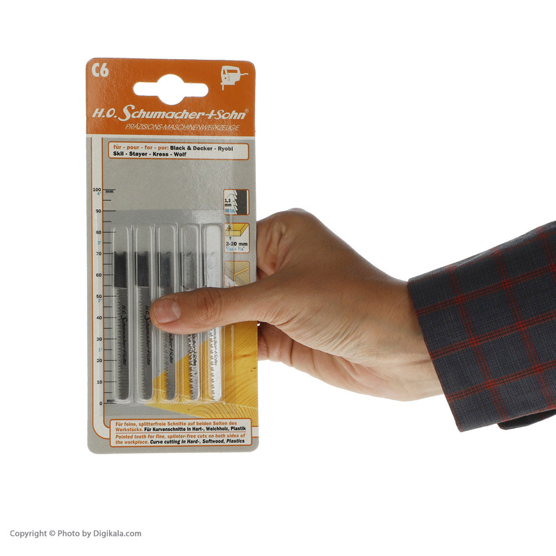 تیغه اره عمودبر اچ او شوماخر + سون مدل C6 بسته 5 عددی تیغه اره عمودبر اچ او شوماخر + سون مدل C6 بسته 5 عددی
