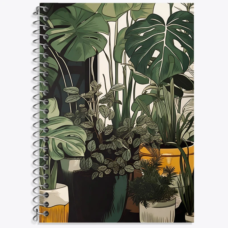 دفتر نت موسیقی 50 برگ خندالو طرح گلدان گیاه کد N5315