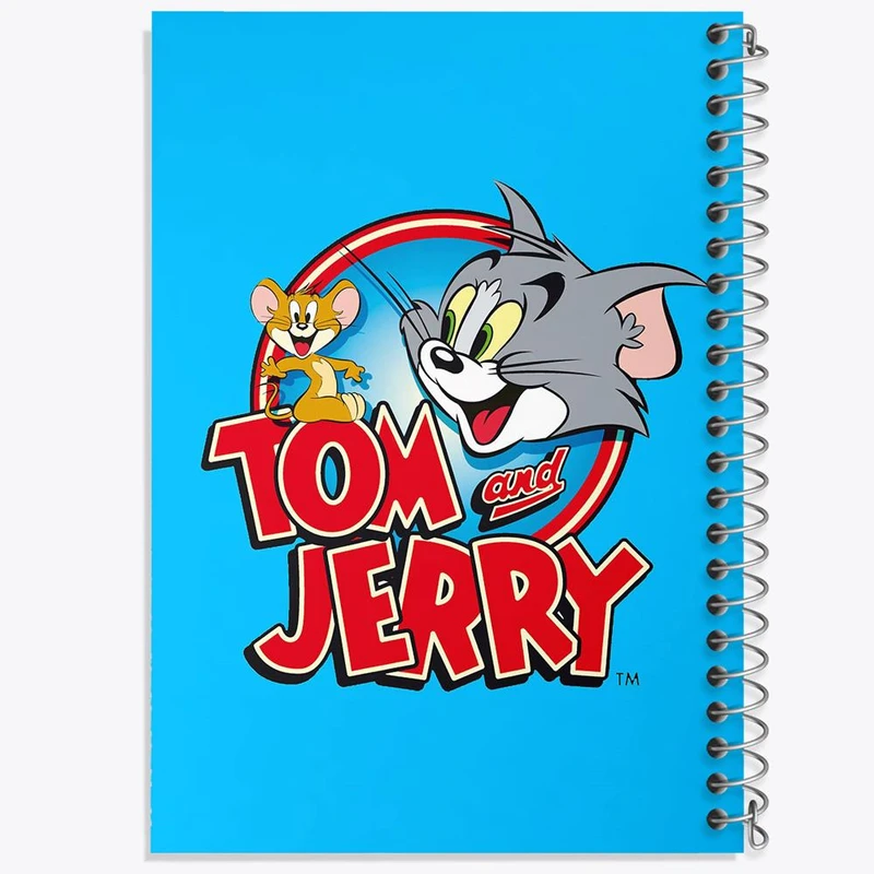 دفتر شطرنجی 50 برگ خندالو طرح تام و جری Tom And Jerry کد 10731
