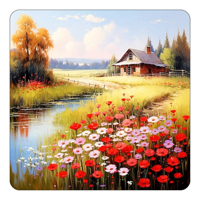 مگنت کاکتی طرح نقاشی رنگ روغن مدل mp73214