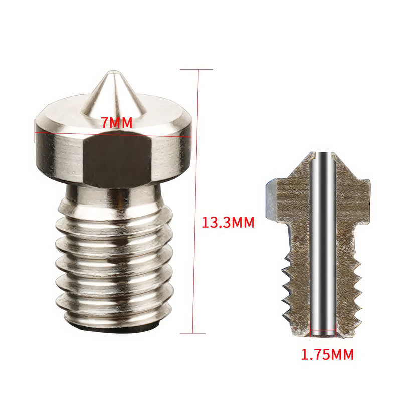 نازل پرینتر سه بعدی مدل TITANIUM04 کد 0.4