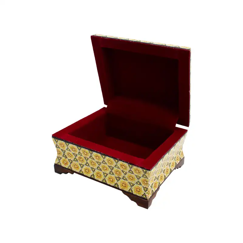 جعبه جواهرات خاتم کاری کد 07