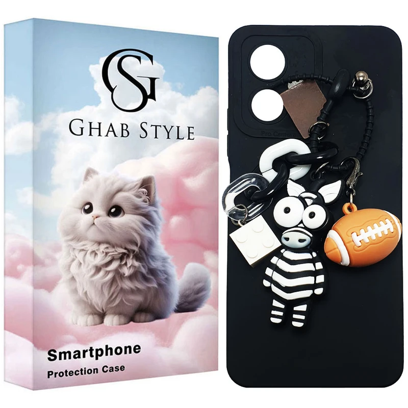 کاور قاب استایل مدل دخترانه طرح گورخر مناسب برای گوشی موبایل شیائومی Redmi Note 12 4G