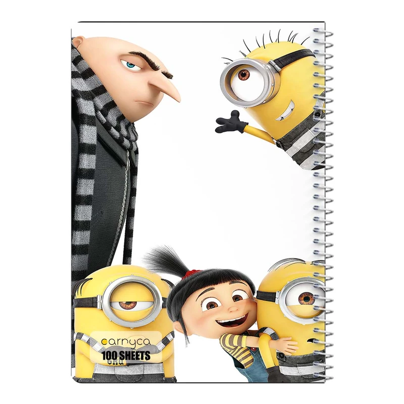 دفتر مشق 100 برگ سیمی کارنیکا طرح من نفرت انگیز Despicable Me کد 36111