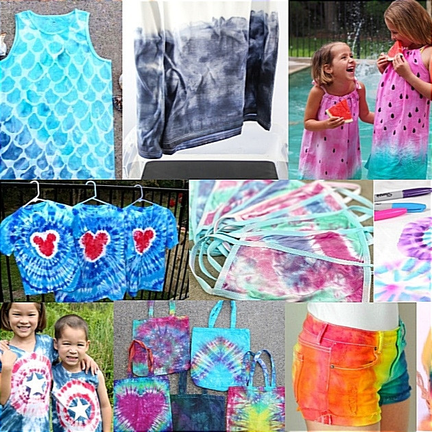 رنگ پارچه باتیک مدل tiedye1 حجم 150 میلی لیتر بسته 5 عددی