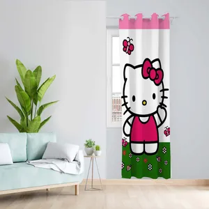 پرده طرح کیتی مدل مخمل پانچی کد 4971 z سایز 140x200 سانتی متر