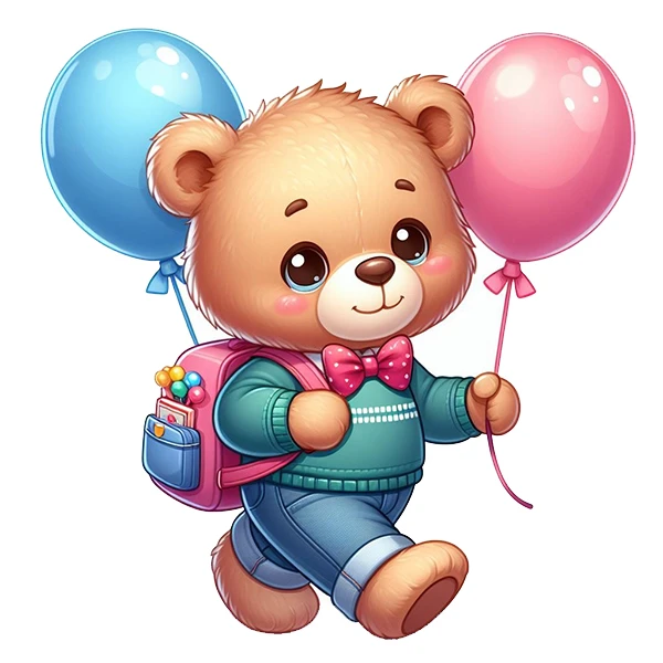 استیکر پارچه و لباس پاد آفرین طرح خرسی کد 1591