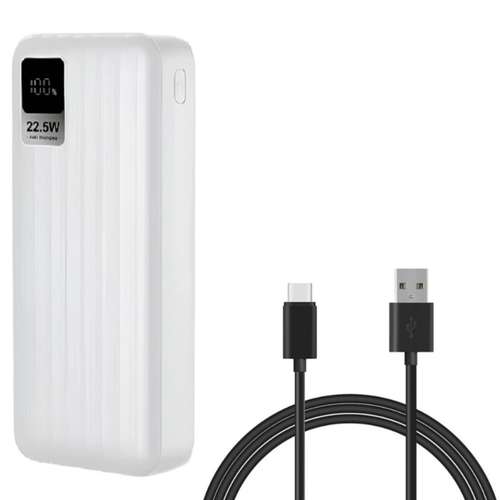 پاوربانک مدل SUPER FAST22.5 ظرفیت 20000 میلی آمپر ساعت به همراه کابل تبدیل USB-C