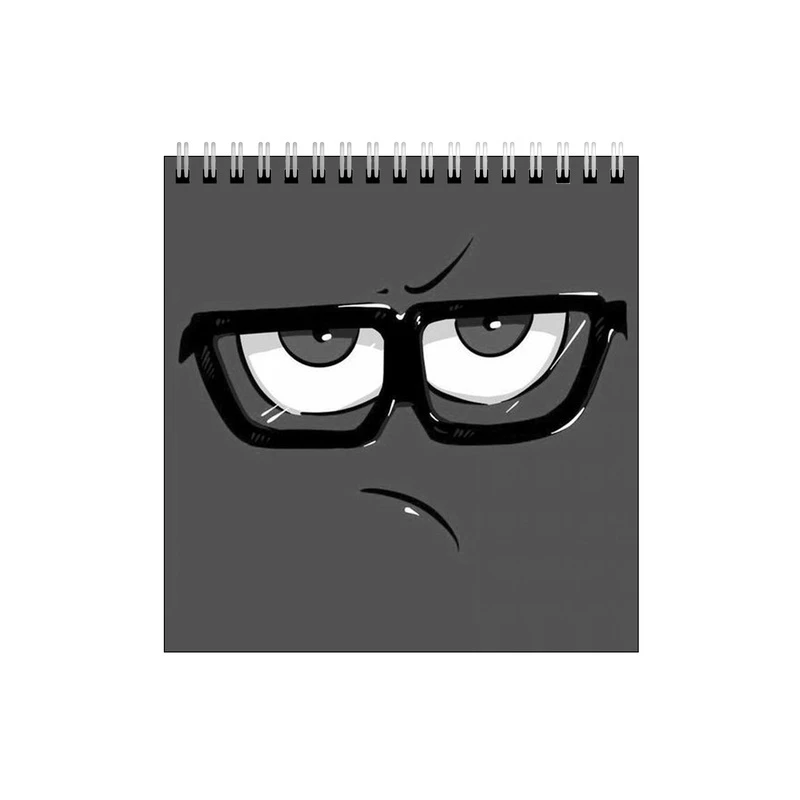 دفتر طراحی طرح چهره بد خلق خاکستری کد 0247929