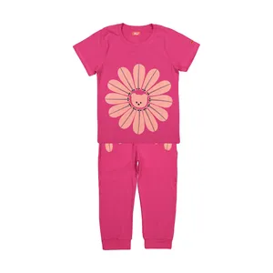 ست تی شرت و شلوار دخترانه مدل سانی D