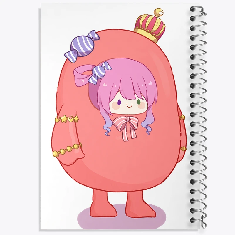 دفتر ژورنال نویسی 50 برگ خندالو مدل نقطه ای طرح بازی فال گایز (Fall Guys) کد 32795