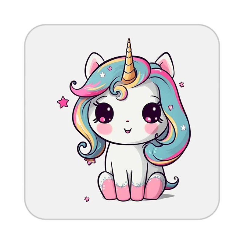 زیر لیوانی کاکتی طرح اسب تک شاخ و یونیکورن مدل mp29969