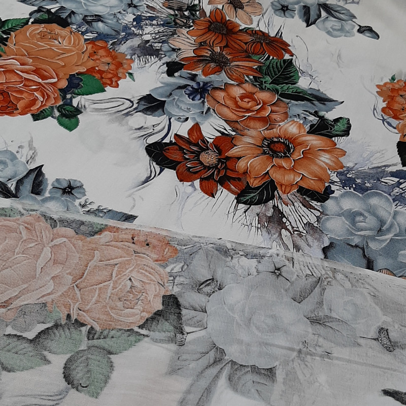 پارچه لباس طرح گل کد ۹۹