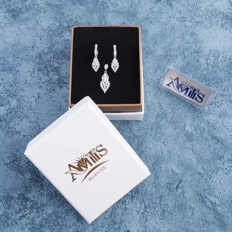 نیم ست نقره زنانه آمیتیس مدل AVN-N1170