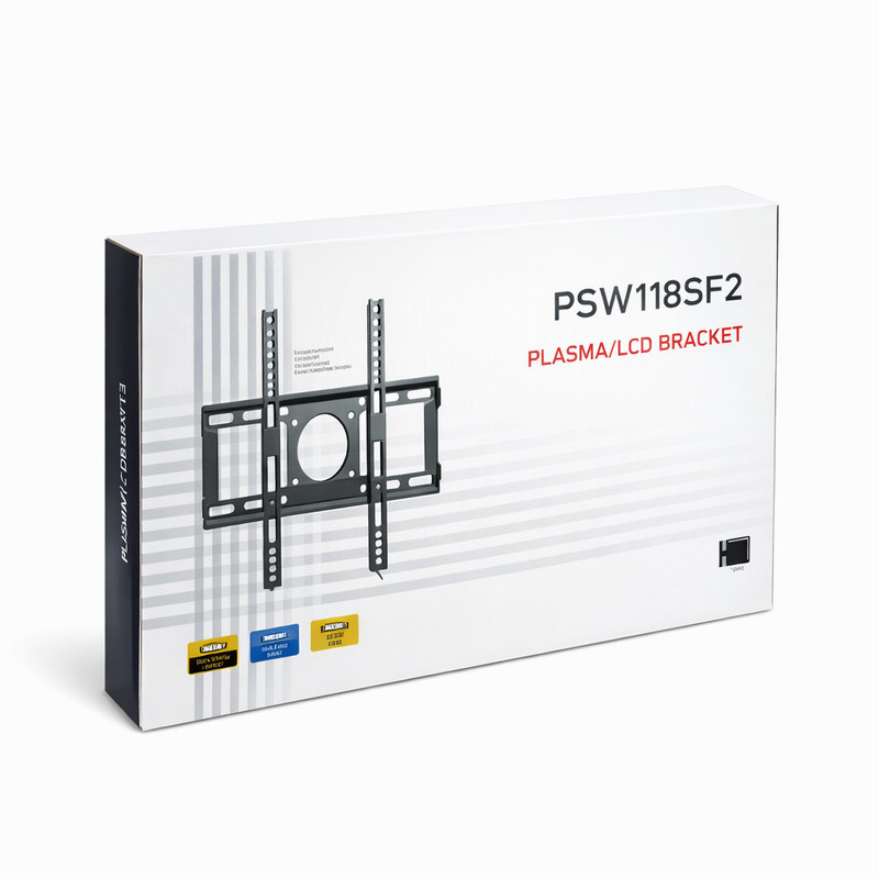 پایه دیواری ثابت تلویزیون ول ست مدل PSW118SF2 مناسب تلویزیون های 43 تا 75 اینچ 