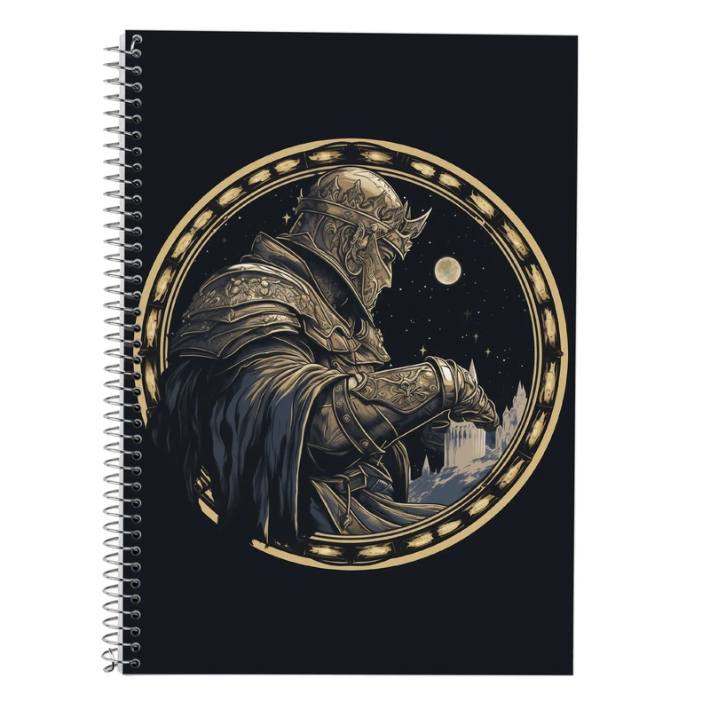 دفتر زبان 50 برگ مدوپد مدل دوخط طرح ارباب حلقه ها The Lord of the Rings کد DF3027