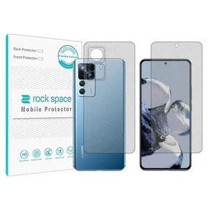 Matte Rockspace HyMTT screen protector suitable for Xiaomi 12T Pro mobile phone along with the back of the phone
