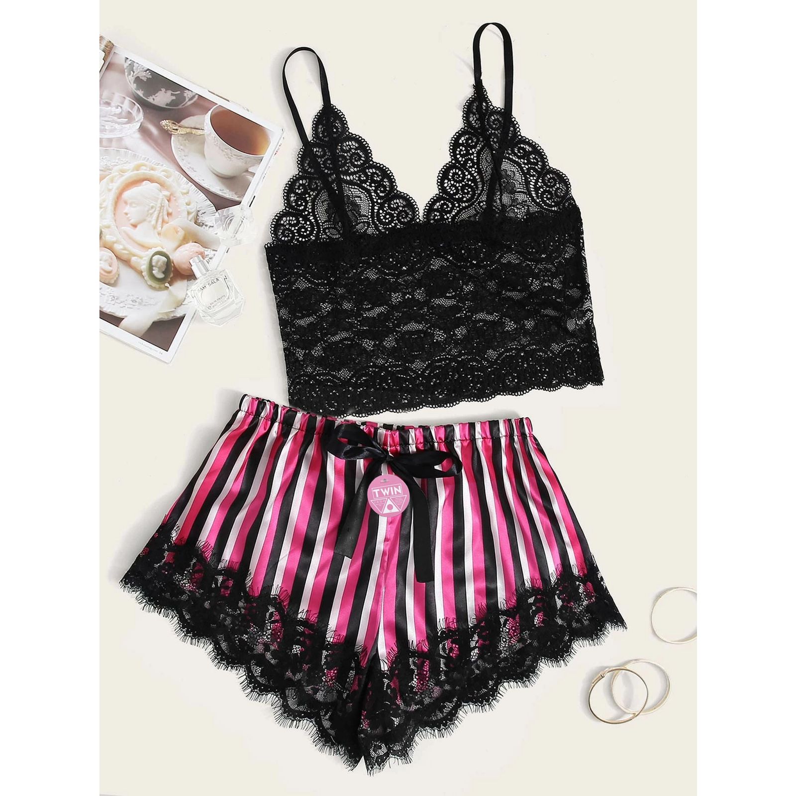 لباس خواب زنانه تویین کد T-901-22 -  - 3