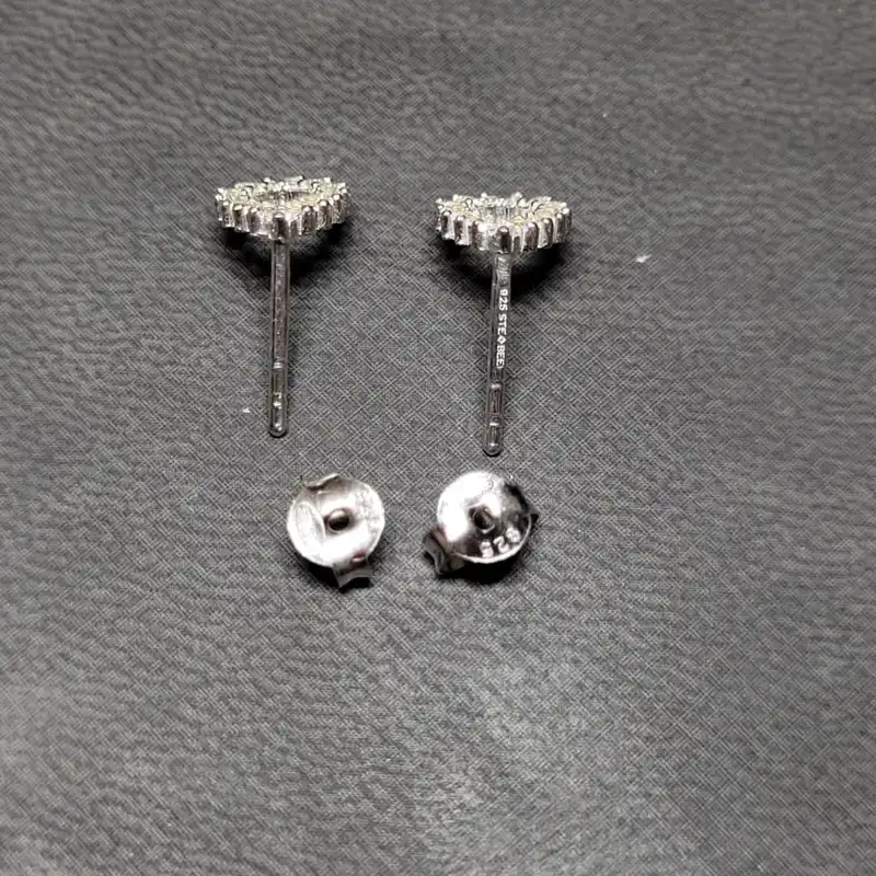 گوشواره نقره زنانه مدل اشک 6398