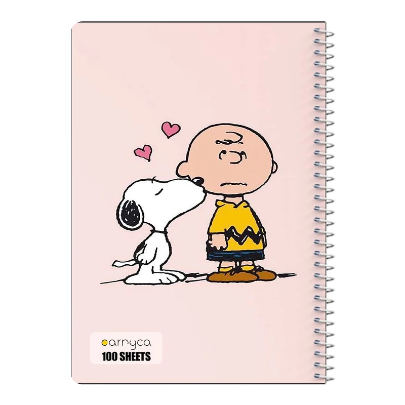 دفتر مشق 100 برگ سیمی کارنیکا طرح فیلم بادام زمینی ها The Peanuts کد 35779