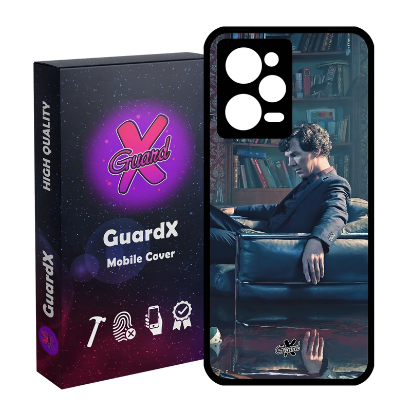 کاور گارد ایکس طرح شرلوک مدل Glass10519 مناسب برای گوشی موبایل شیائومی Redmi Note 12 Pro 5G/Poco X5 Pro 5G/Note 12 Pro Pro speed