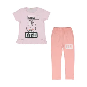 ست تی شرت و شلوار دخترانه نونا مدل 2211427-84