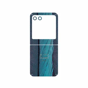 MAHOOT Turquoise feathers Cover Sticker for Motorola Razr 40 Ultra