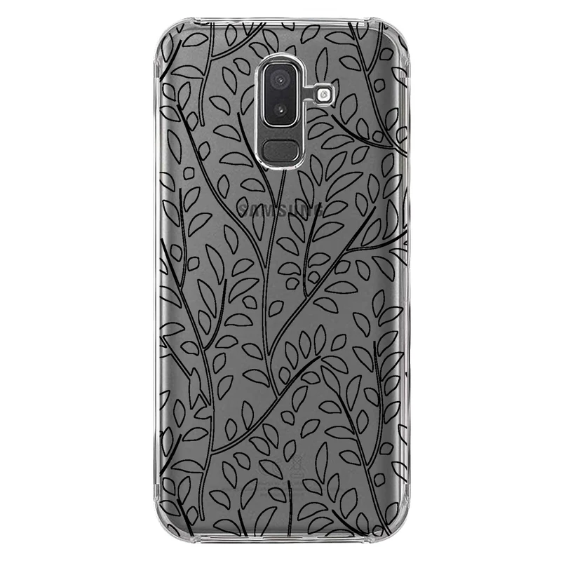کاور مگافون طرح برگ مدل C45-B مناسب برای گوشی موبایل سامسونگ Galaxy A6 Plus