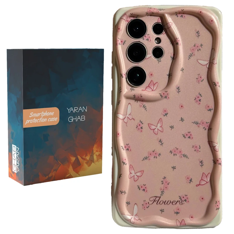 کاور یاران قاب مدل گل مناسب برای گوشی موبایل سامسونگ Galaxy S23 Ultra