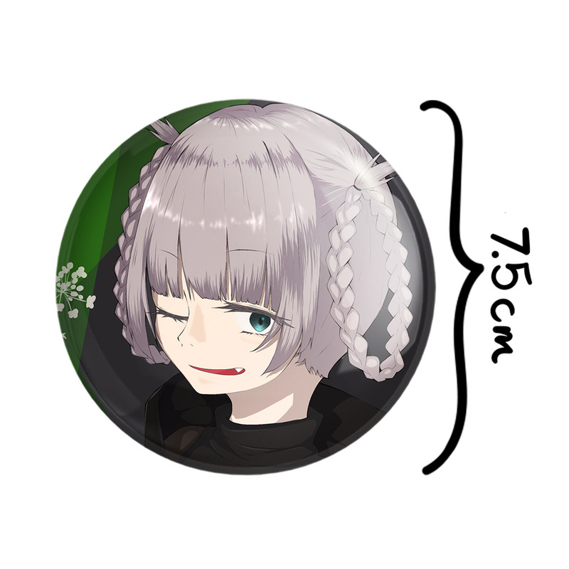 آینه جیبی خندالو طرح نازونا ناناکوسا انیمه کال آف نایت Call of the Night مدل تاشو کد 17809