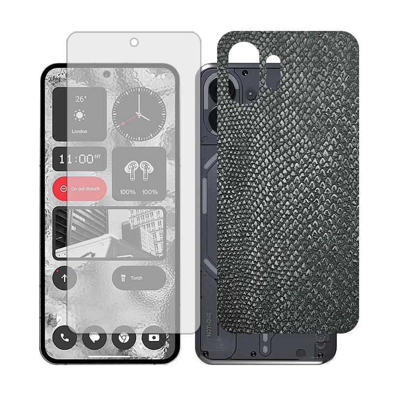 محافظ صفحه نمایش مات گلس مدل Together مناسب برای گوشی موبایل ناتینگ 2 Phone به همراه برچسب پوششی پشت گوشی