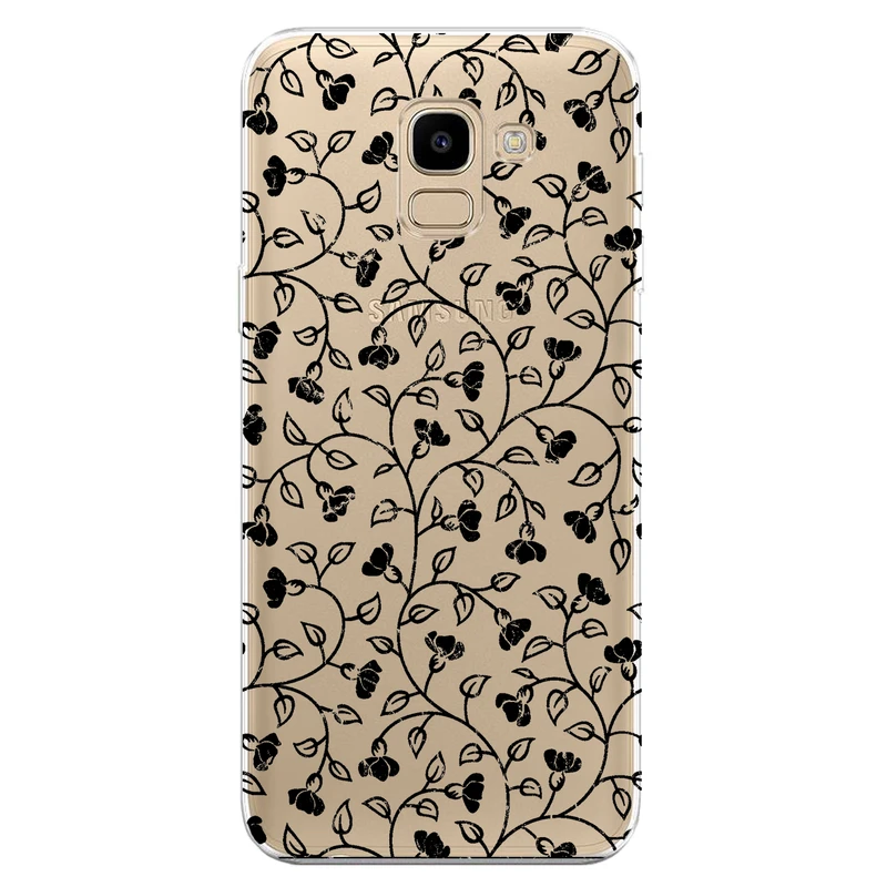 کاور مگافون طرح گل مدل C42-B مناسب برای گوشی موبایل سامسونگ Galaxy J6 2018 