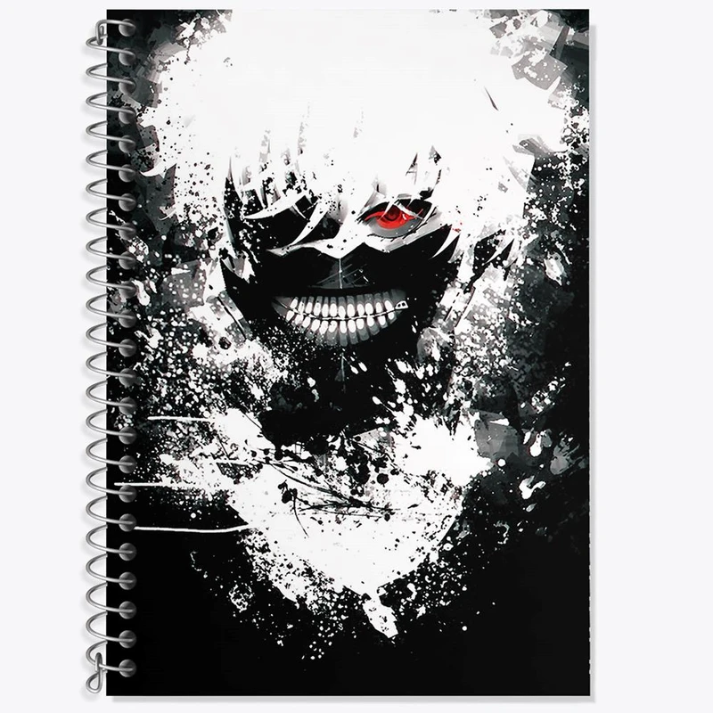 دفتر لغت 50 برگ خندالو مدل کانکی کن انیمه توکیو غول Tokyo Ghoul کد 11897