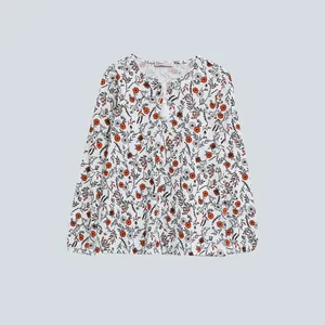 بلوز زنانه ال سی وایکیکی مدل یقه منگوله دار