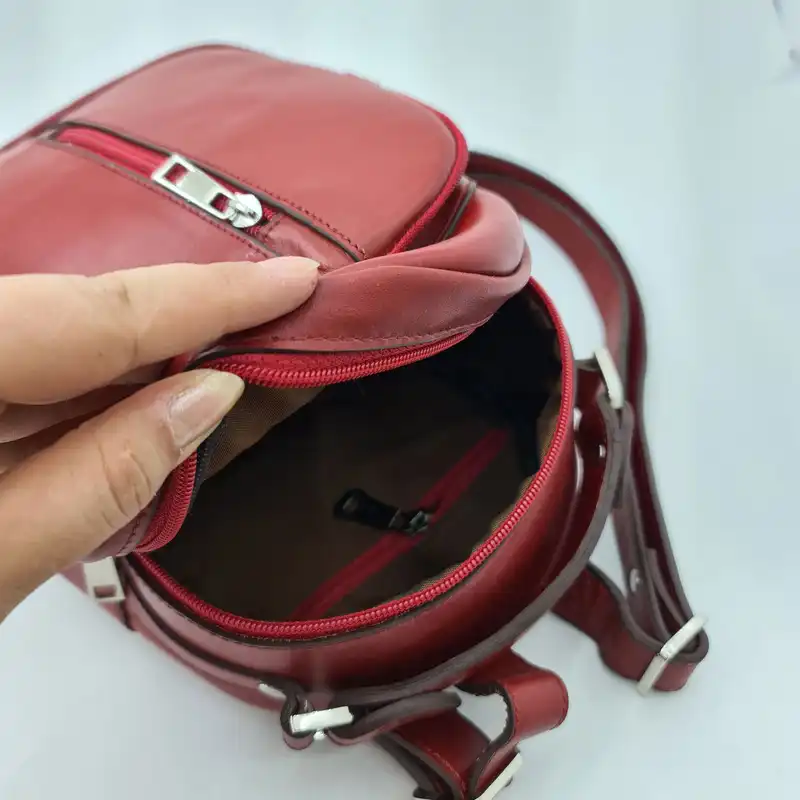 کوله پشتی زنانه مدل آفاق چرم طبیعی کد S_668