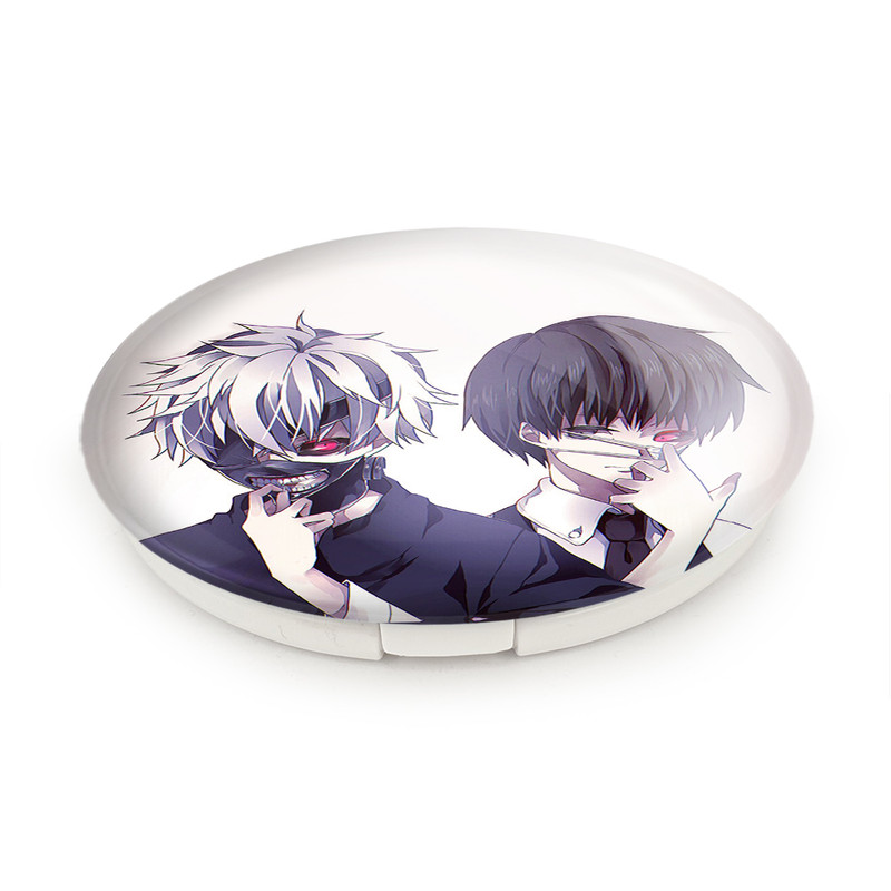 آینه جیبی خندالو طرح کانکی کن انیمه توکیو غول Tokyo Ghoul مدل تاشو کد 11904