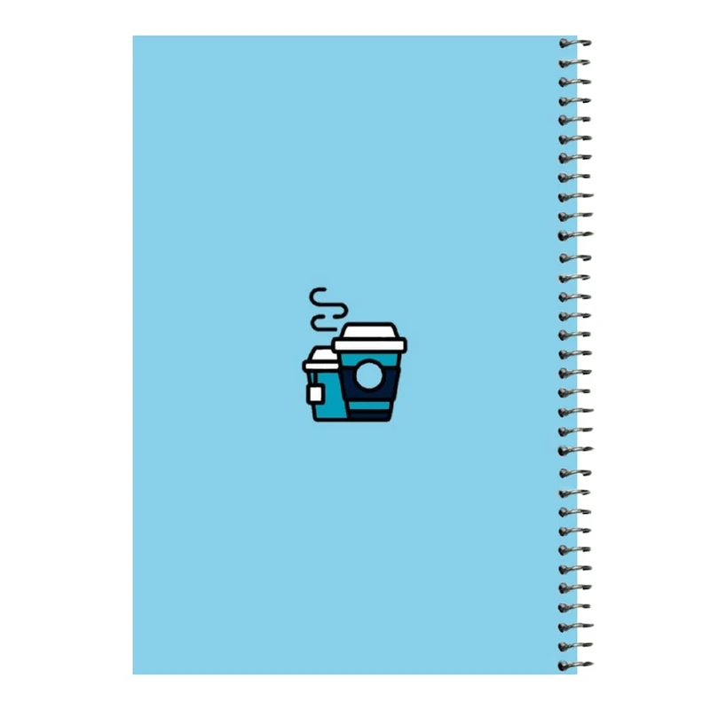 دفتر مشق 80 برگ اس جی مدل قهوه   