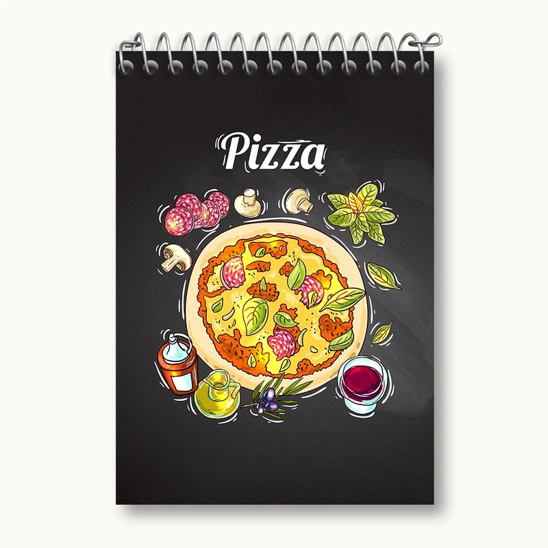 دفتر یادداشت 50 برگ خندالو مدل پیتزا Pizza کد 31092