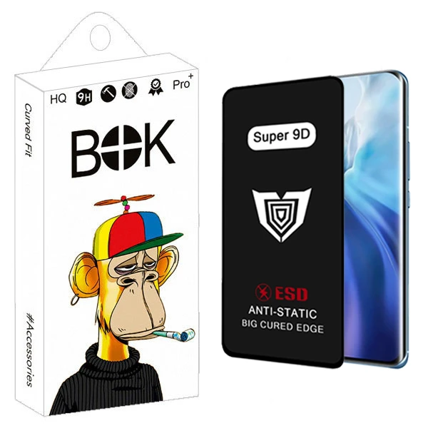 محافظ صفحه نمایش بوک مدل Super 9D Touch مناسب برای گوشی موبایل شیائومی Mi 11 lite