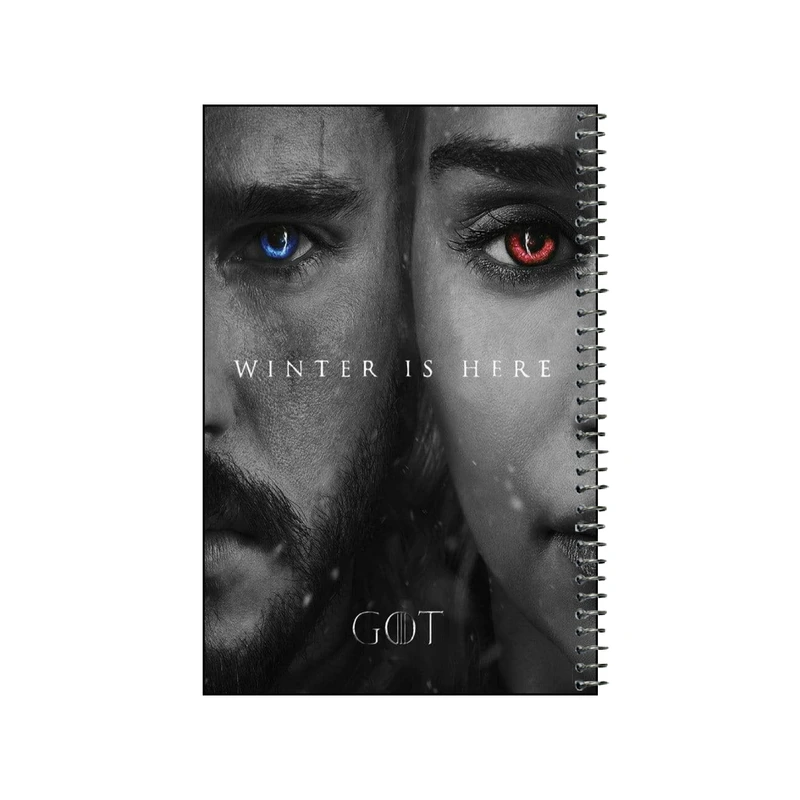 دفتر نقاشی 50 برگ سیمی مدل game of thrones