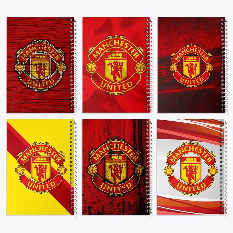 دفتر مشق 50 برگ خندالو طرح منچستریونایتد کد 369 مجموعه 6 عددی
