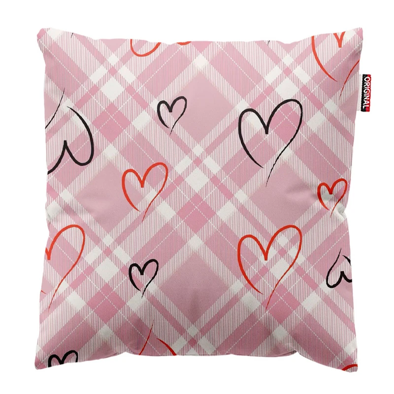 کوسن پاد آفرین طرح قلب سایز 30*30 سانتی متر کد 437