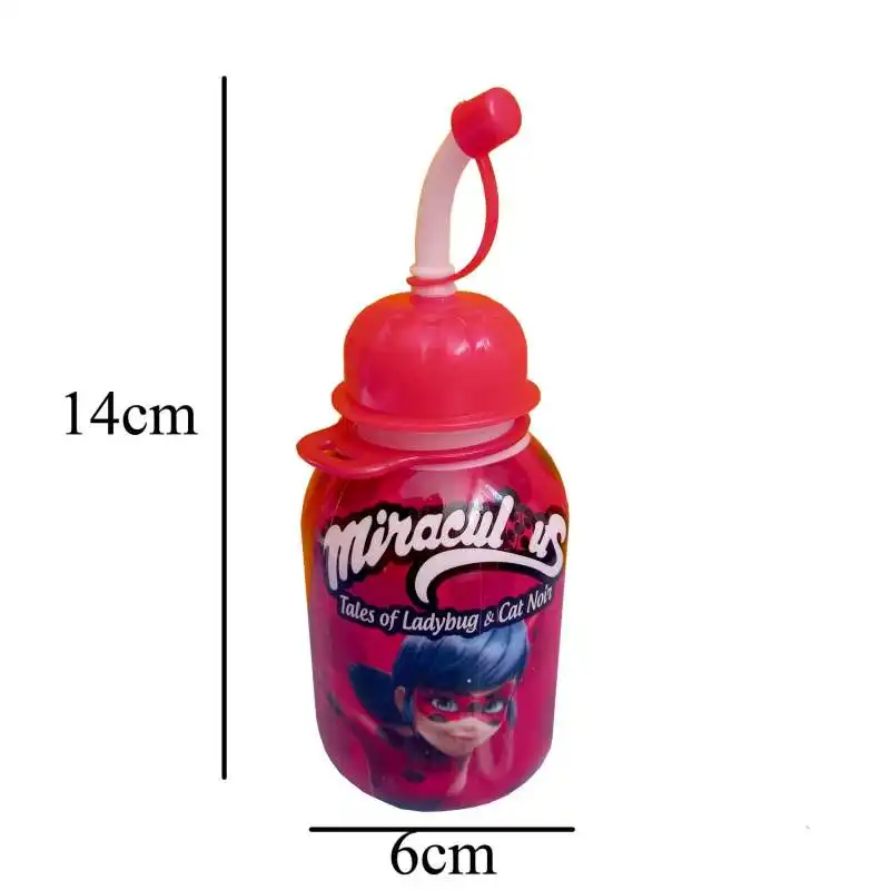 لیوان کودک مدل نی دار طرح پونی و کفشدوزکی مجموعه 2 عددی