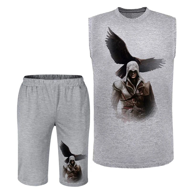 ست تاپ و شلوارک مردانه مدل اشین N363