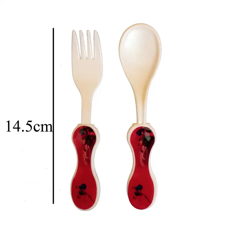 قاشق مدل دختر کفشدوزکی کد 001 مجموعه 2 عددی