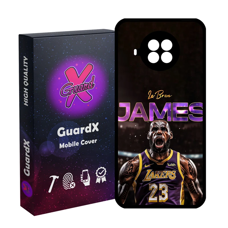کاور گارد ایکس طرح Lebron James مدل  Glass10715 مناسب برای گوشی موبایل شیائومی  Mi 10T Lite/Redmi Note 9 Pro 5G/10I 5G