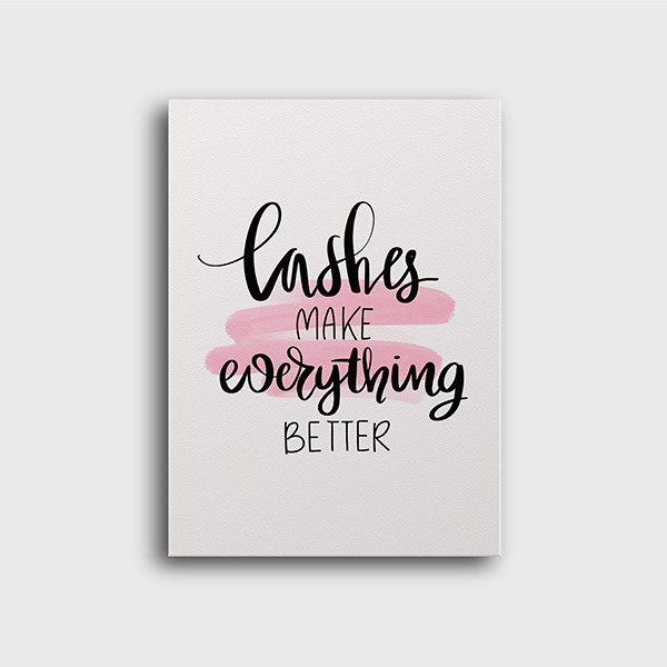 تابلو شاسی مدل مژه ها همه چیز را بهتر میکند کد T320803